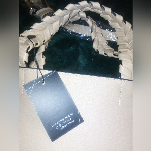 NWT Jules Kae X Rachel Zoe Charlotte Vegan Leather Tote/Crossbody - Picture 12 of 15